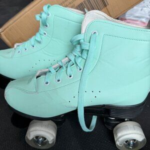Women's sz 7 Roller Skates Light Up Wheels, Adjustable Double Row Roller